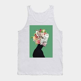 Lady with Birds(portrait) 2 Tank Top